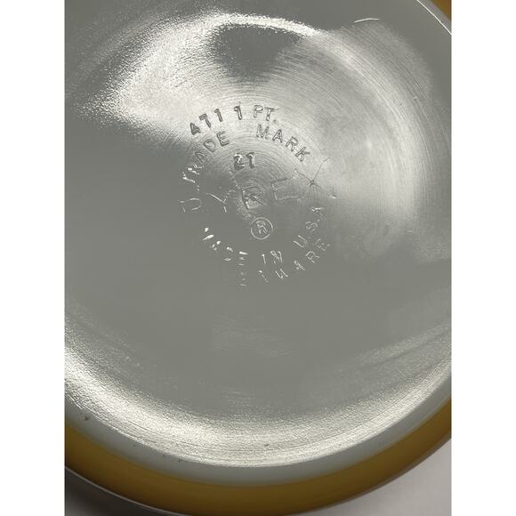 Vintage Pyrex Butterfly Gold Casserole Dish 471 With Lid 1 Pint - Picture 6 of 13